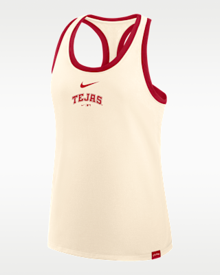 Texas Rangers Script City Connect Women's Nike MLB Racerback Tank